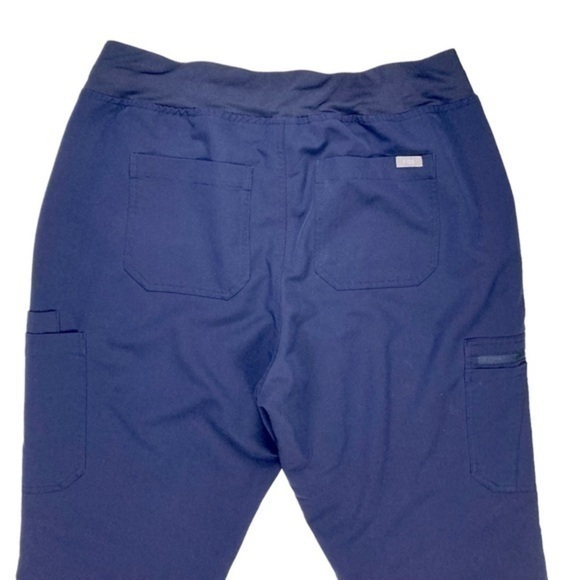 FIGS Cargo Pants Mens XL Navy Blue Axiom Straight Leg 7 Pockets Stretch Scrubs - Picture 8 of 16